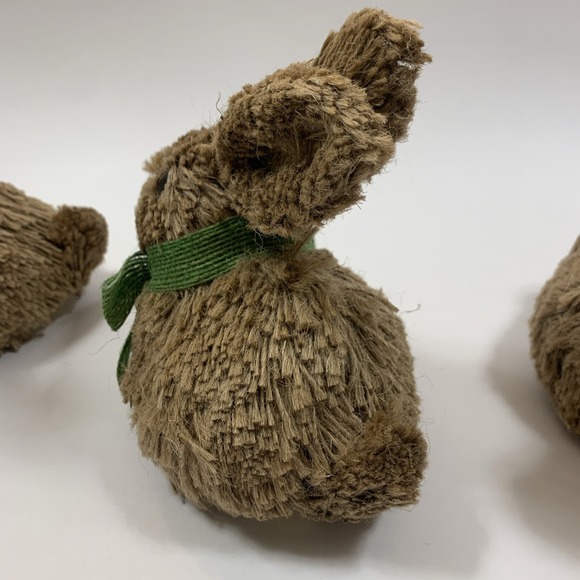 Pier 1 Imports Bristle Bunnies Easter Decoration Whimsical Centerpiece 3-Piece - Picture 6 of 15